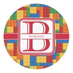 Building Blocks Round Decal (Personalized)