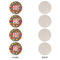 Building Blocks Round Linen Placemats - APPROVAL Set of 4 (single sided)