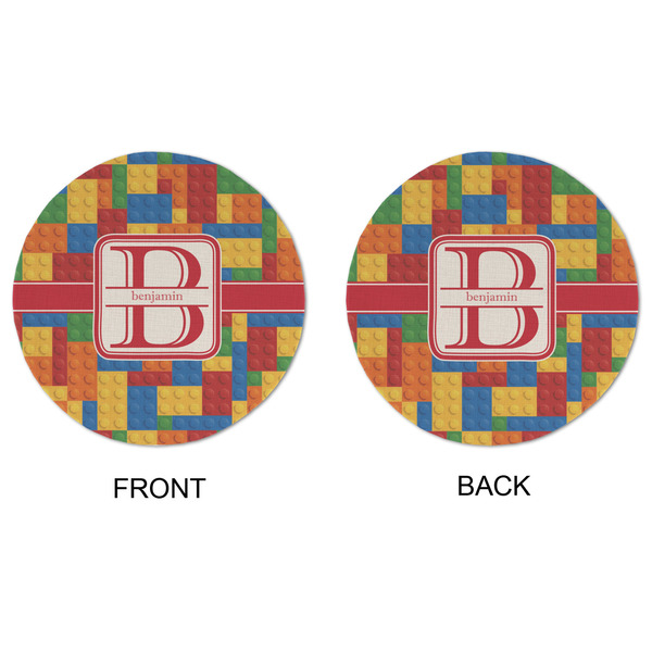 Building Blocks Round Linen Placemats - APPROVAL (double sided)