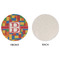 Building Blocks Round Linen Placemats - APPROVAL (single sided)