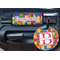 Building Blocks Round Luggage Tag & Handle Wrap - In Context