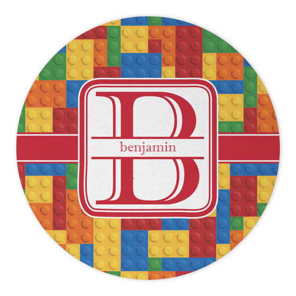 Building Blocks Round Paper Coaster - Approval