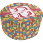 Building Blocks Round Pouf Ottoman (Personalized)