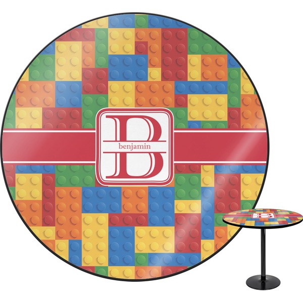 Custom Building Blocks Round Table (Personalized)