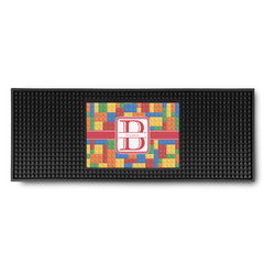 Building Blocks Rubber Bar Mat (Personalized)