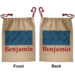 Building Blocks Santa Sack - Front & Back (Personalized)