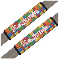 Building Blocks Seat Belt Covers (Set of 2) (Personalized)