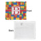 Building Blocks Security Blanket - Front & White Back View