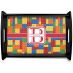 Building Blocks Black Wooden Tray - Small (Personalized)
