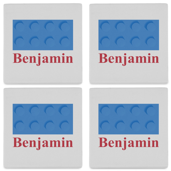 Building Blocks Set of 4 Sandstone Coasters - See All 4 View