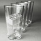 Building Blocks Pint Glasses - Engraved (Set of 4) (Personalized)