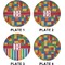 Building Blocks Set of Lunch / Dinner Plates (Approval)