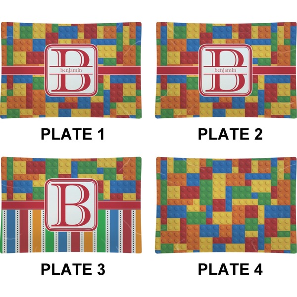 Building Blocks Set of Rectangular Appetizer / Dessert Plates (Approval)