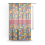 Building Blocks Sheer Curtains (Personalized)