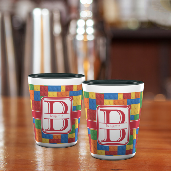 Building Blocks Shot Glass - Two Tone - LIFESTYLE