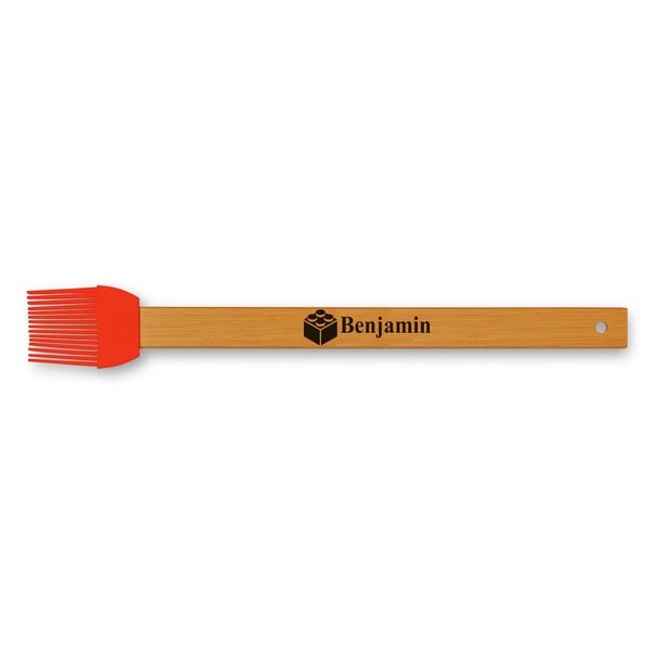 Custom Building Blocks Silicone Brush - Red (Personalized)
