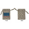 Building Blocks Small Burlap Gift Bag - Front Approval