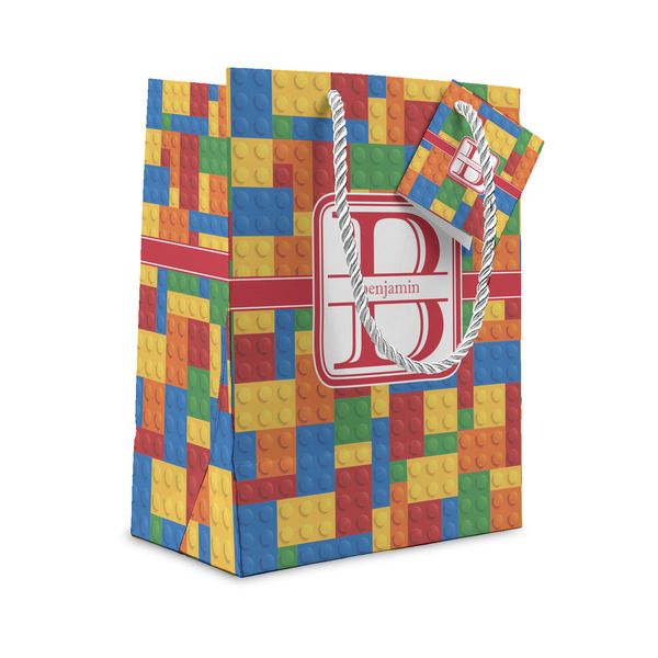 Custom Building Blocks Small Gift Bag (Personalized)