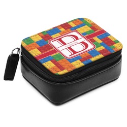 Building Blocks Small Leatherette Travel Pill Case (Personalized)