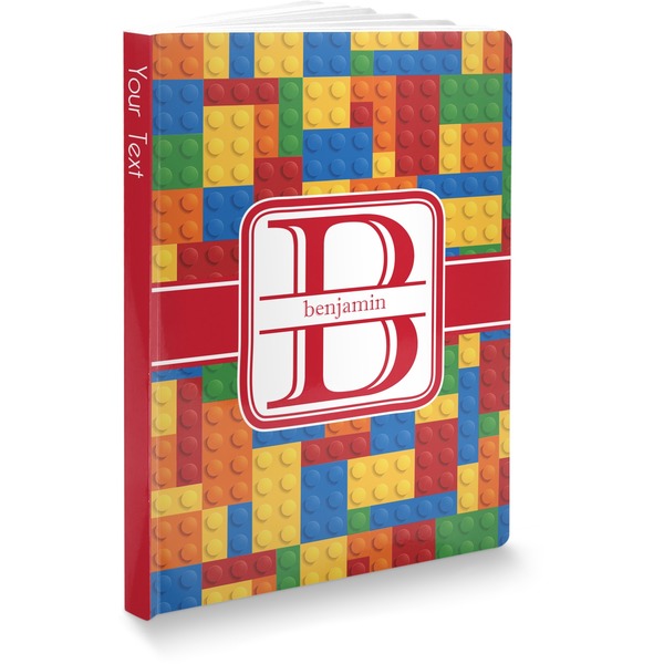 Custom Building Blocks Softbound Notebook - 5.75" x 8" (Personalized)