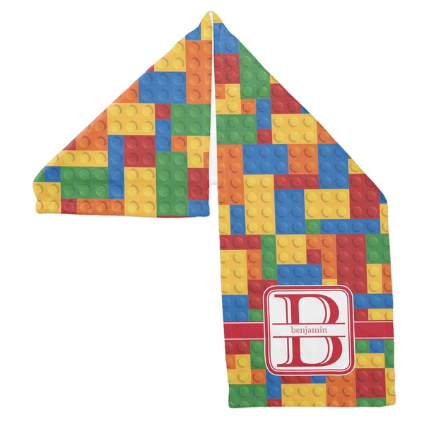Building Blocks Sports Towel Folded - Both Sides Showing