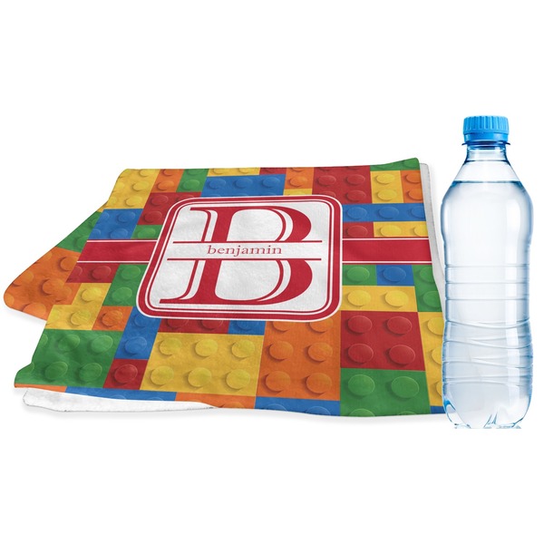 Custom Building Blocks Sports & Fitness Towel (Personalized)