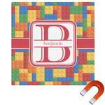 Building Blocks Square Car Magnet - 10" (Personalized)