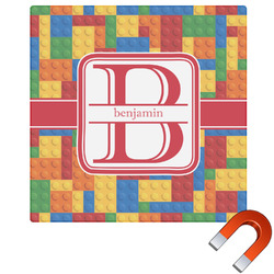 Building Blocks Square Car Magnet - 6" (Personalized)