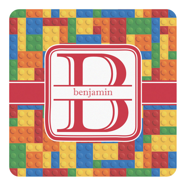 Custom Building Blocks Square Decal - XLarge (Personalized)