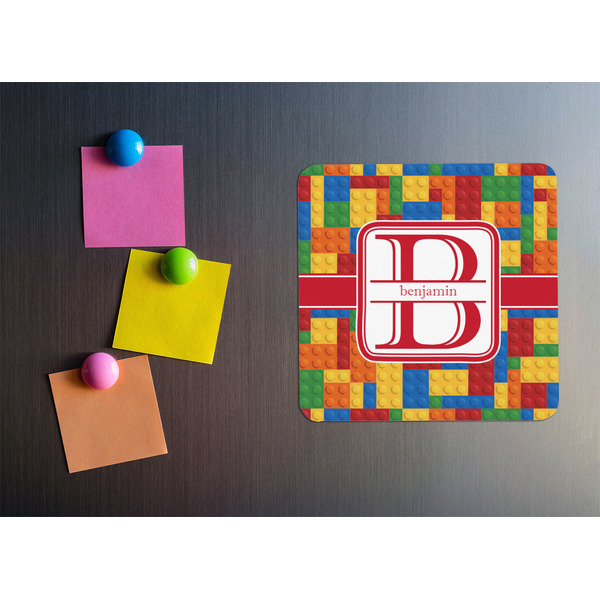 Building Blocks Square Fridge Magnet - LIFESTYLE