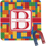 Building Blocks Square Fridge Magnet (Personalized)