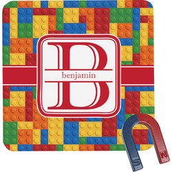 Building Blocks Square Fridge Magnet (Personalized)
