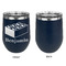 Building Blocks Stainless Wine Tumblers - Navy - Single Sided - Approval