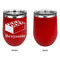 Building Blocks Stainless Wine Tumblers - Red - Single Sided - Approval