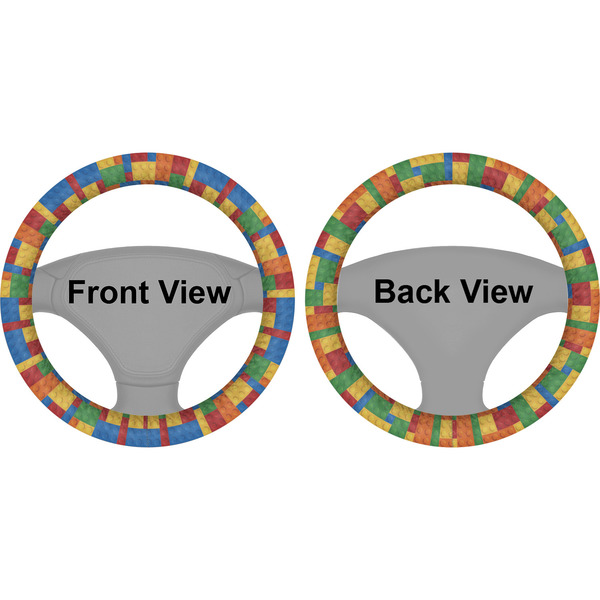 Building Blocks Steering Wheel Cover- Front and Back