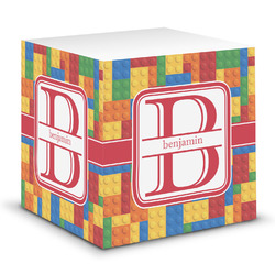 Building Blocks Sticky Note Cube (Personalized)