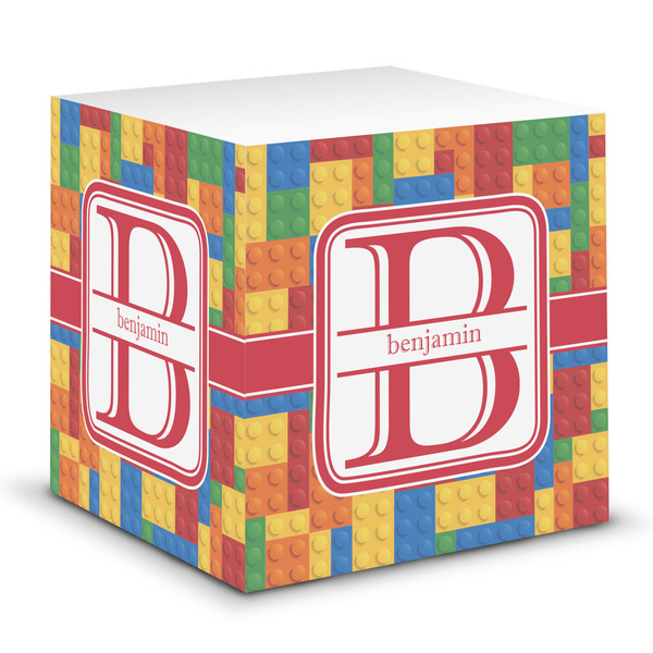 Custom Building Blocks Sticky Note Cube (Personalized)
