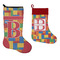 Building Blocks Stockings - Side by Side compare