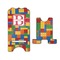 Building Blocks Stylized Phone Stand - Front & Back - Large