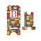Building Blocks Stylized Phone Stand - Front & Back - Small