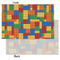 Building Blocks Tissue Paper - Heavyweight - Small - Front & Back