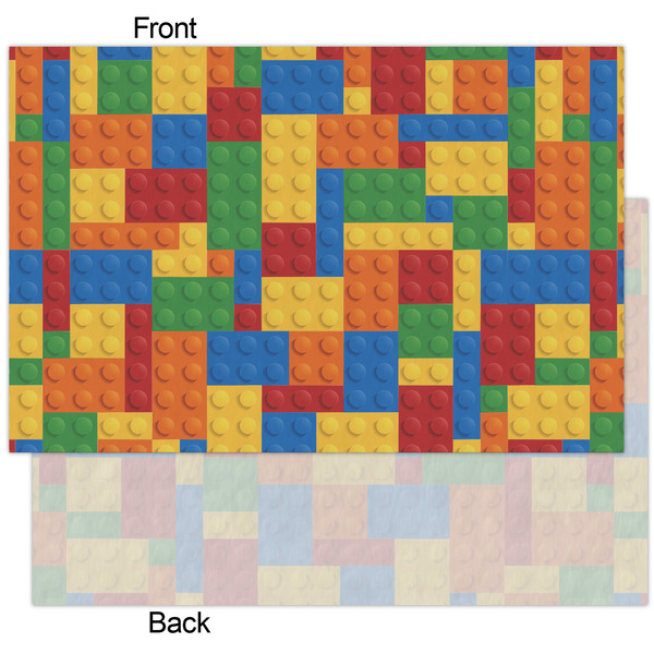 Building Blocks Tissue Paper - Heavyweight - XL - Front & Back