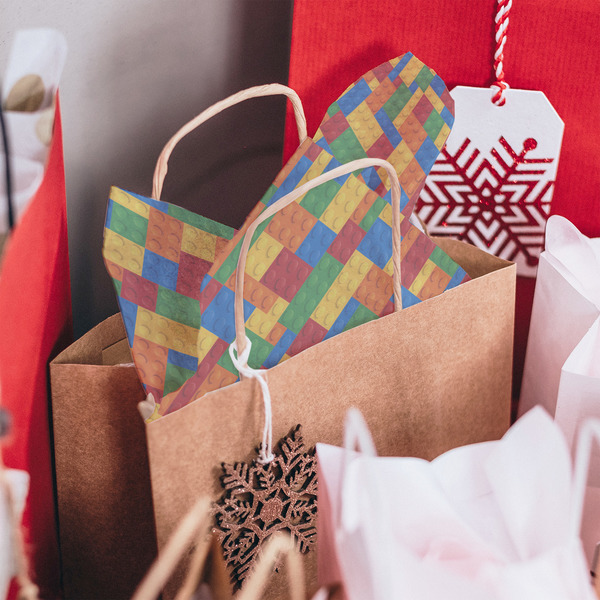 Building Blocks Tissue Paper - In Gift Bag