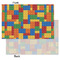 Building Blocks Tissue Paper - Lightweight - Small - Front & Back