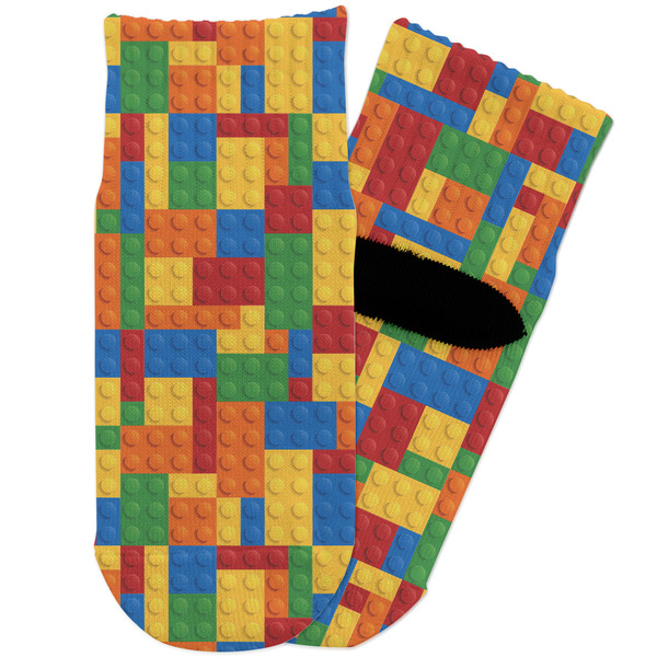 Custom Building Blocks Toddler Ankle Socks