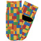 Building Blocks Toddler Ankle Socks - Single Pair - Front and Back