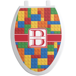 Building Blocks Toilet Seat Decal - Elongated (Personalized)