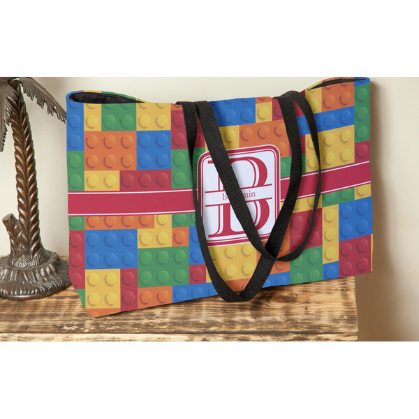 Building Blocks Tote w/Black Handles - Lifestyle View