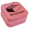 Building Blocks Travel Jewelry Boxes - Leather - Pink - Angled View