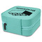 Building Blocks Travel Jewelry Boxes - Leather - Teal - View from Rear